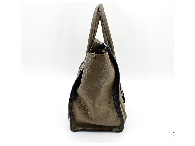 Céline Celine Luggage Smooth Leather Micro Caqui - vista 4