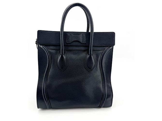 Céline Celine Luggage Smooth Leather Mini Noir - vue 2