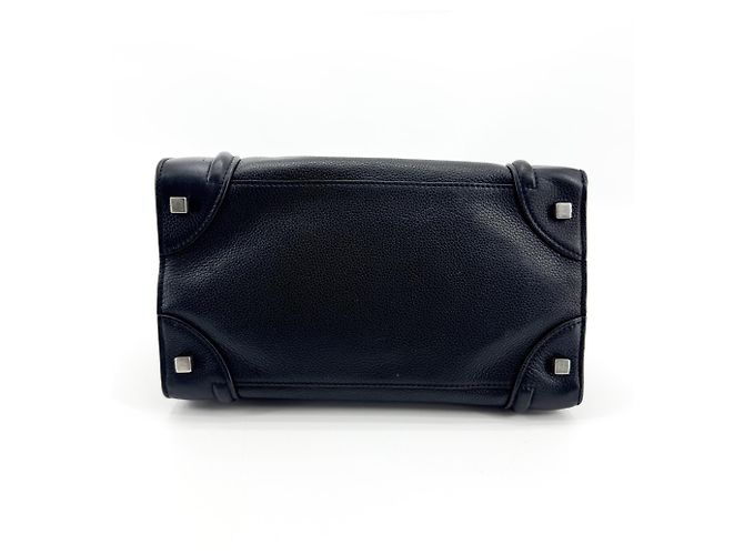 Céline Celine Luggage Smooth Leather Mini Noir - vue 7