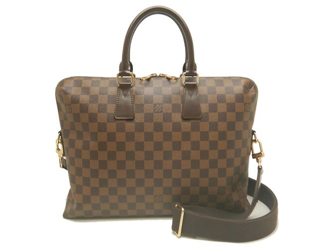 Bolsa de Negócios LOUIS VUITTON Damier Portedocument Jour Damier ebene - vista 2