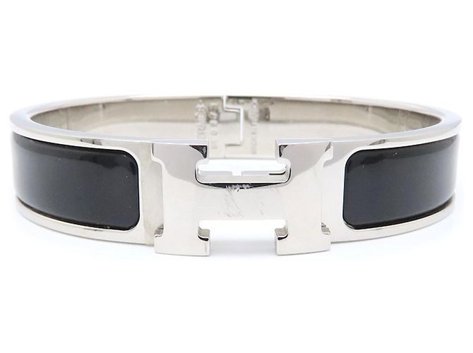 Hermès Hermes Click H PM Black Bangle Silvery - view 2