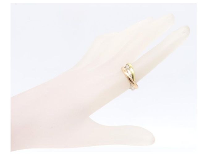 Cartier Trinity Ring in dreifarbigem Gold Golden - Ansicht 14
