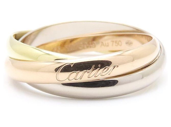 Cartier Trinity Ring in dreifarbigem Gold Golden - Ansicht 2