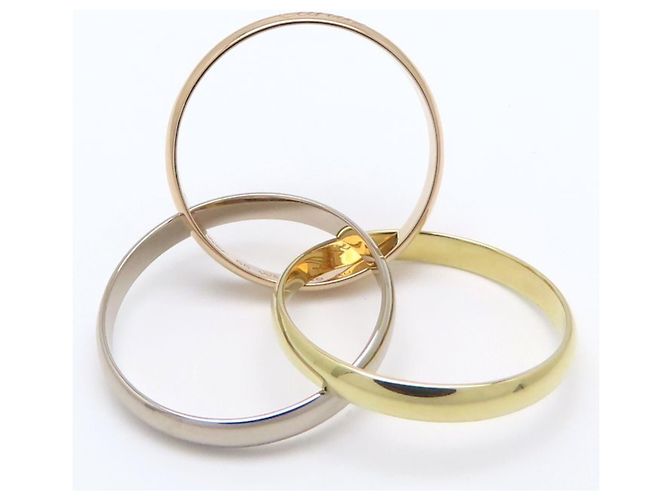 Cartier Trinity Ring in dreifarbigem Gold Golden - Ansicht 5