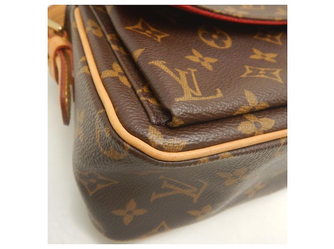 Borsa a tracolla Louis Vuitton Monogram Vivacite MM Marrone Monogramma - vista 14