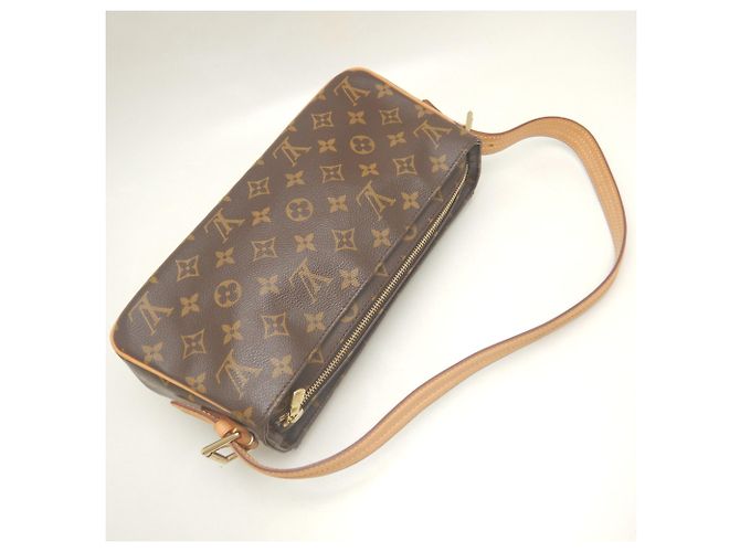 Borsa a tracolla Louis Vuitton Monogram Vivacite MM Marrone Monogramma - vista 3