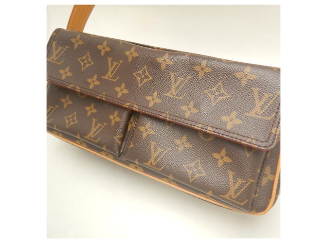 Borsa a tracolla Louis Vuitton Monogram Vivacite MM Marrone Monogramma - vista 7