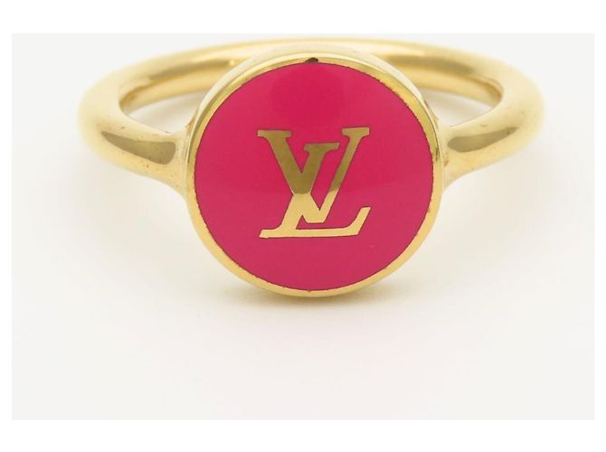 Anillo banda Louis Vuitton oro y rosa Dorado - vista 3