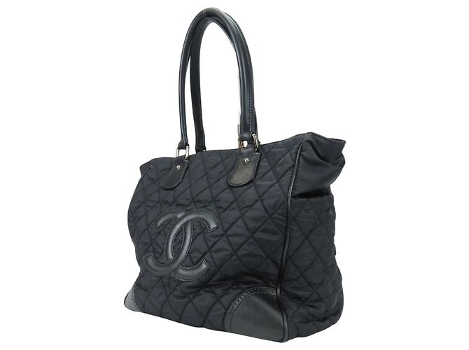 Saco Tote Chanel Matelassé Preto - vista 3