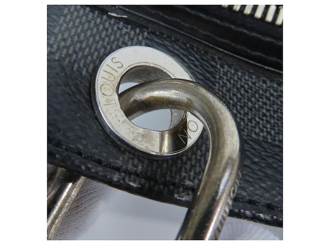 Borsa a tracolla Louis Vuitton Hunter N41656 Marrone Nero Damier ebene - vista 11