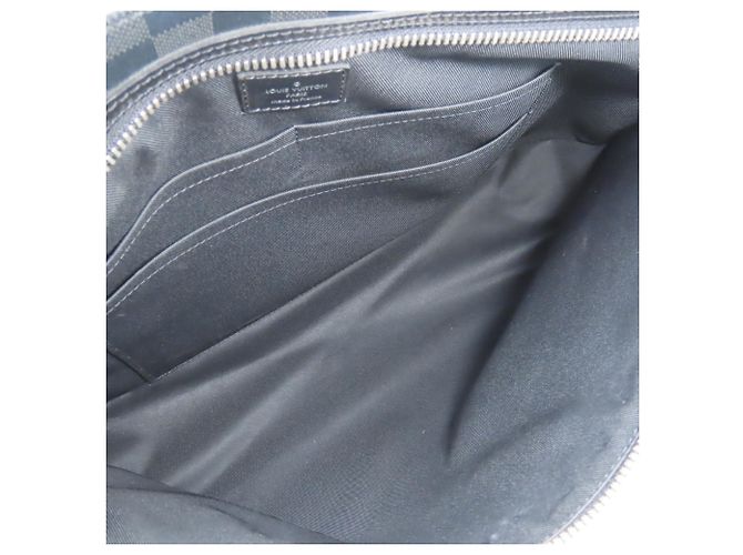 Borsa a tracolla Louis Vuitton Hunter N41656 Marrone Nero Damier ebene - vista 17