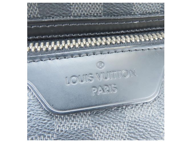 Borsa a tracolla Louis Vuitton Hunter N41656 Marrone Nero Damier ebene - vista 6