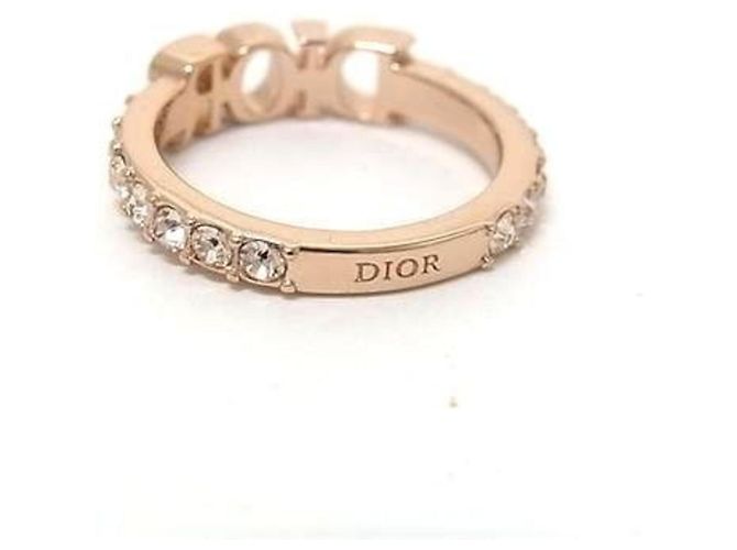 Anello Revolution Christian Dior in metallo oro rosa e strass - vista 2