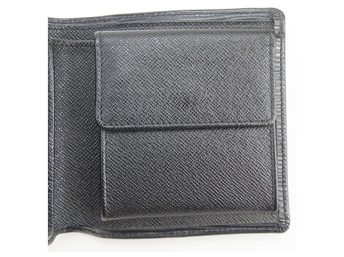 Portafoglio bi-fold Louis Vuitton Noir Epi Leather Nero - vista 13