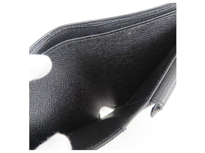 Portafoglio bi-fold Louis Vuitton Noir Epi Leather Nero - vista 19