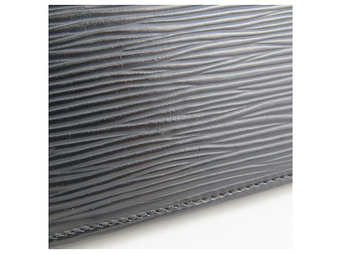 Portafoglio bi-fold Louis Vuitton Noir Epi Leather Nero - vista 6