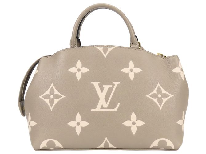 Borsa Louis Vuitton Petit Palais PM Multicolore Beige Grigio Crudo - vista 4