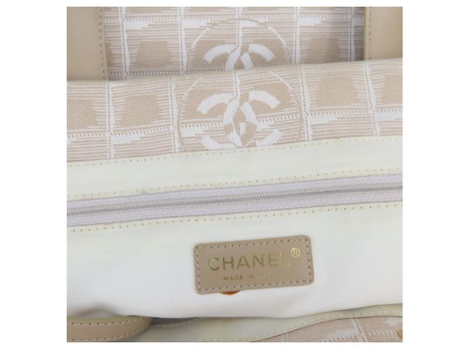 Borsa Tote Chanel New Travel Line MM Beige - vista 17