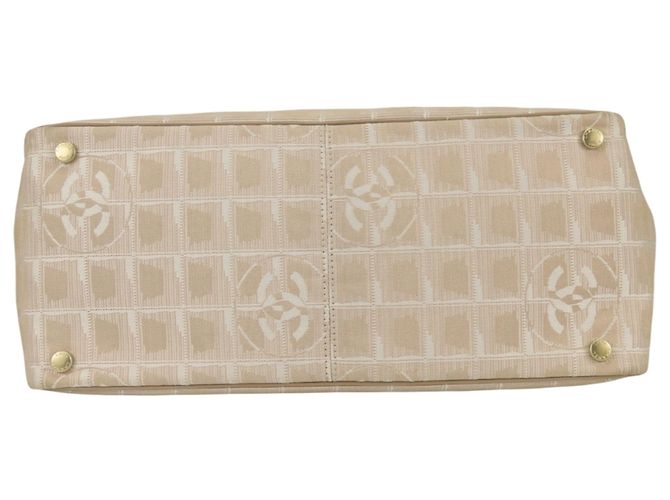 Borsa Tote Chanel New Travel Line MM Beige - vista 5