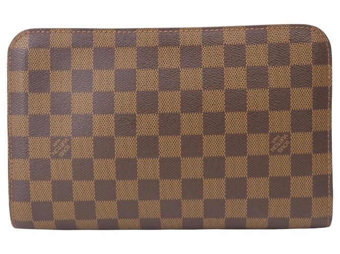 Sac Pochette Louis Vuitton Damier Saint Marron Damier ebène - vue 4