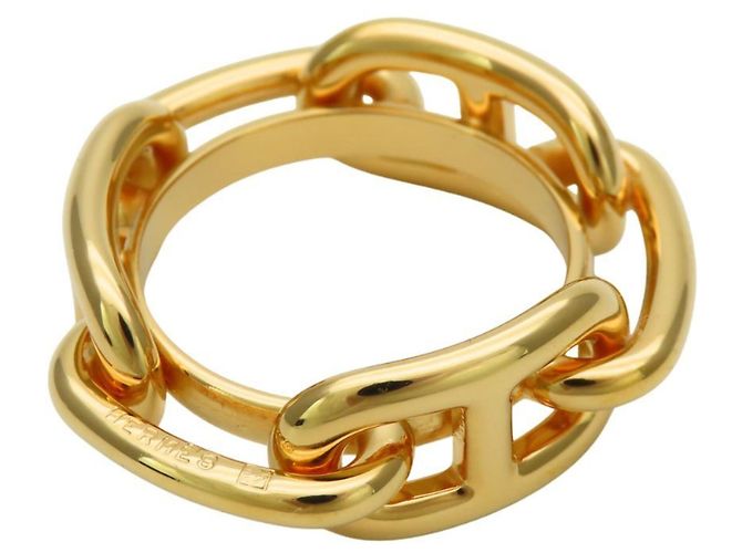 Hermès Anel para Lenço Hermes Chaîne d'Ancre Gold Dourado - vista 2