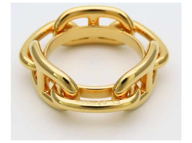 Hermès Anel para Lenço Hermes Chaîne d'Ancre Gold Dourado - vista 3