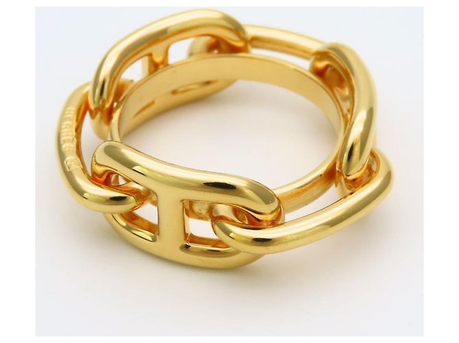 Hermès Anel para Lenço Hermes Chaîne d'Ancre Gold Dourado - vista 4