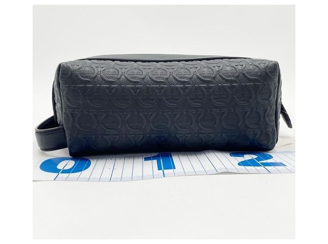 Borsa a pochette Salvatore Ferragamo Gancini Nero - vista 2