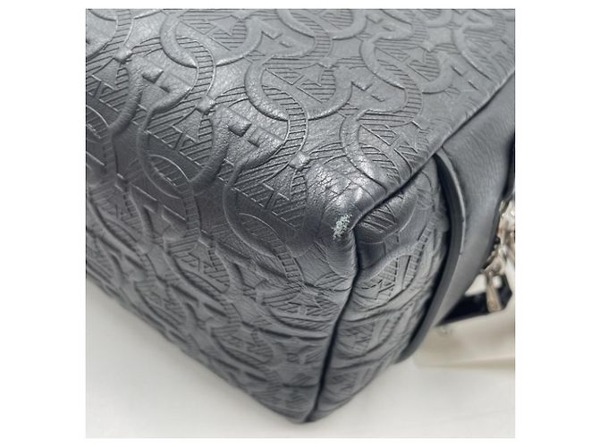 Borsa a pochette Salvatore Ferragamo Gancini Nero - vista 4