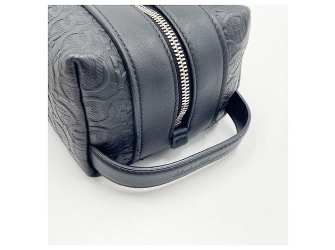Borsa a pochette Salvatore Ferragamo Gancini Nero - vista 6