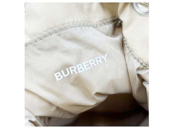 Borsa a tracolla con coulisse Burberry Ryle Nero Beige - vista 8