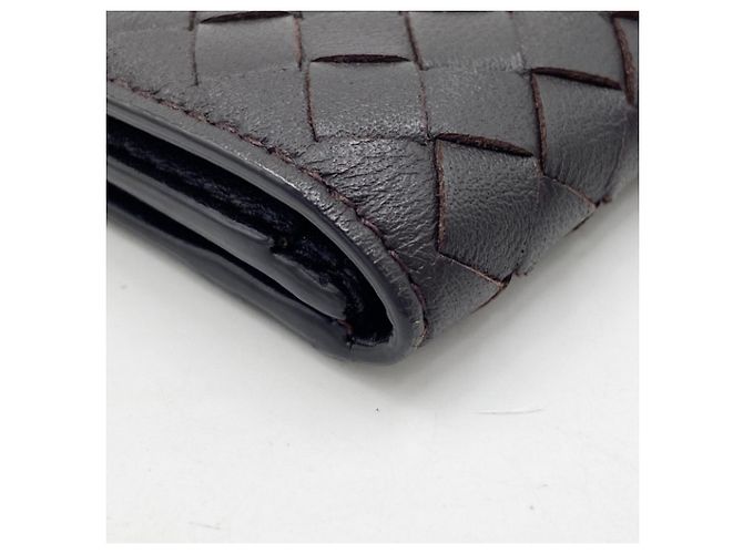 Bottega Veneta Tarjetero de piel marrón oscuro - vista 5