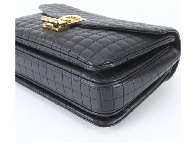 Céline Bolso de Hombro Celine C Medium Cuero Negro - vista 3