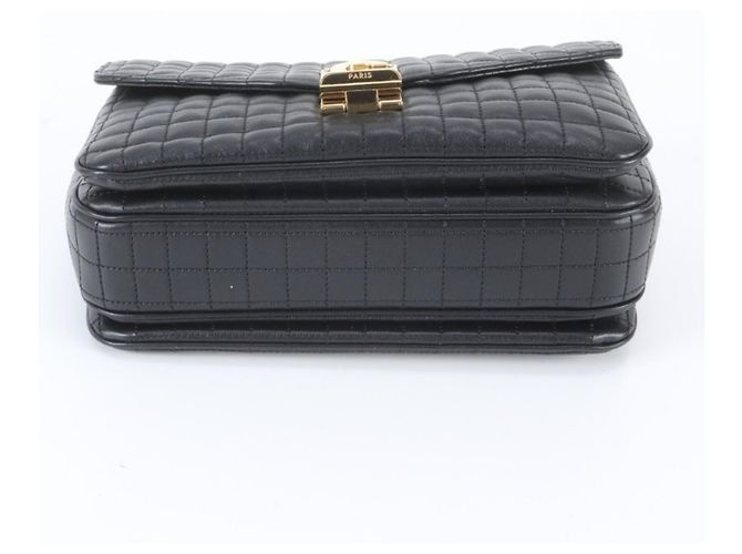 Céline Bolso de Hombro Celine C Medium Cuero Negro - vista 4