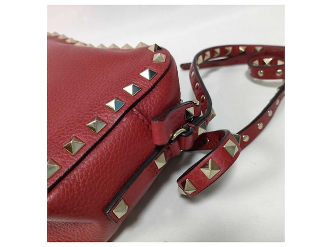 Borsa a tracolla Valentino Garavani in pelle rossa Rosso - vista 6