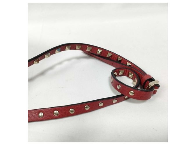 Borsa a tracolla Valentino Garavani in pelle rossa Rosso - vista 7