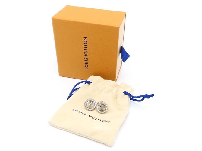 Pendientes Louis Vuitton Louise by Night Strass LV Circle Dorado - vista 3
