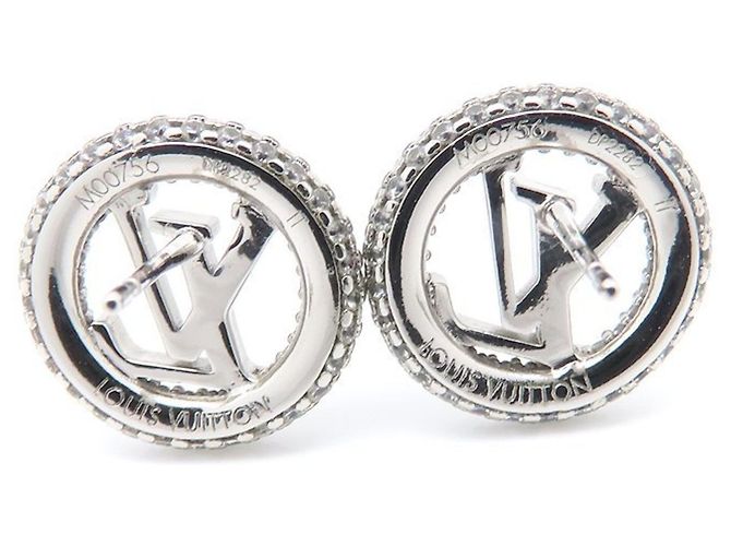 Pendientes Louis Vuitton Louise by Night Strass LV Circle Dorado - vista 6