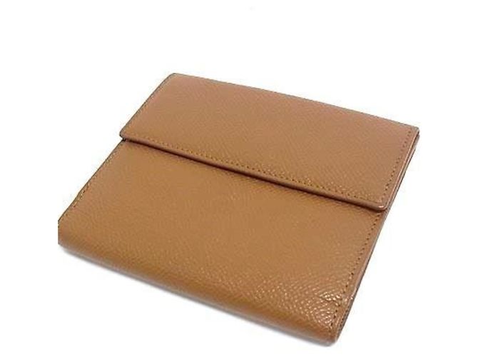 Bulgari Cartera bi-fold Bvlgari de cuero marrón Castaño - vista 2