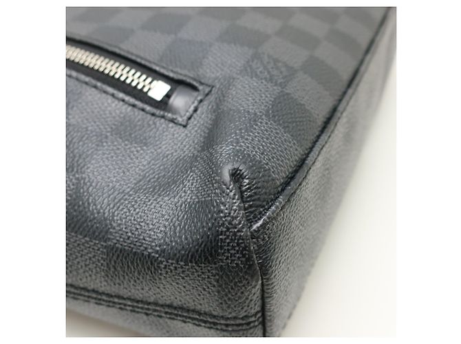 Borsa a tracolla Louis Vuitton Damier Graphite Mick PM Nero Damier ebene - vista 8