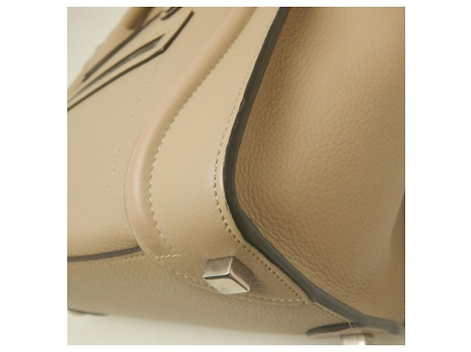 Céline Borsa a mano Celine Luggage Micro Shopper Beige - vista 18