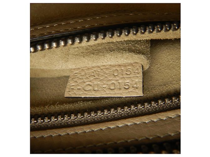 Céline Borsa a mano Celine Luggage Micro Shopper Beige - vista 27