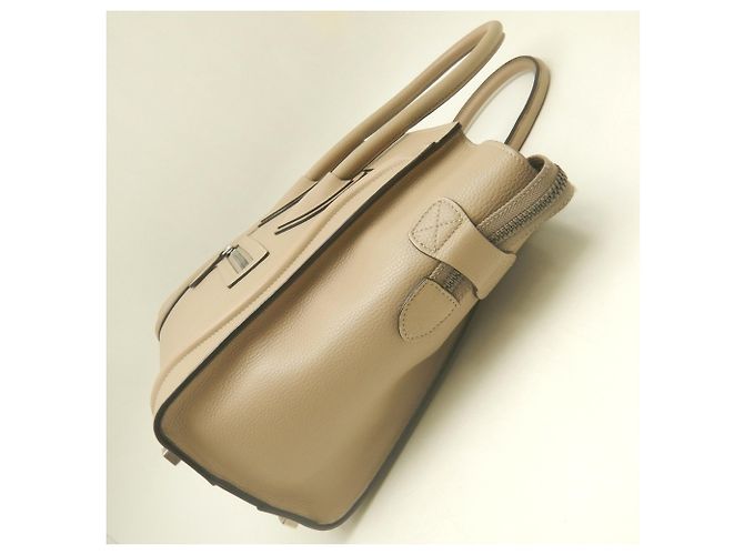 Céline Borsa a mano Celine Luggage Micro Shopper Beige - vista 5