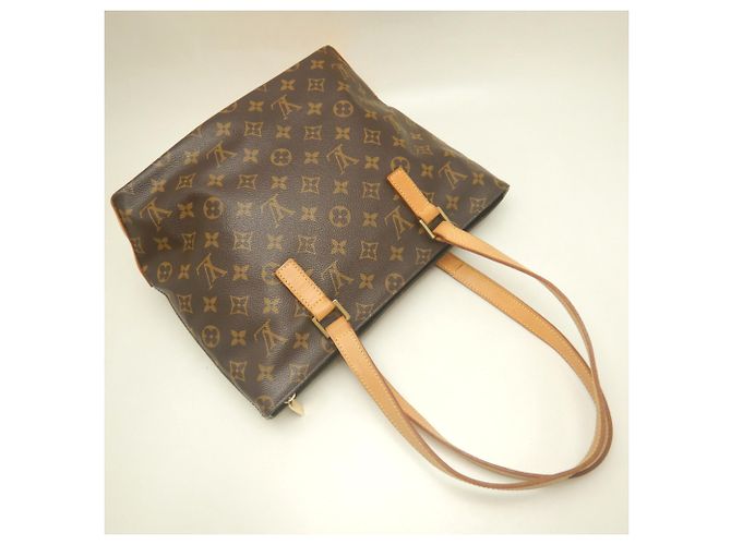 Borsa Tote Cabas Piano Monogram Louis Vuitton Marrone Monogramma - vista 3