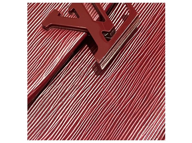 Borsa Louis Vuitton Grenelle PM Rosso - vista 9