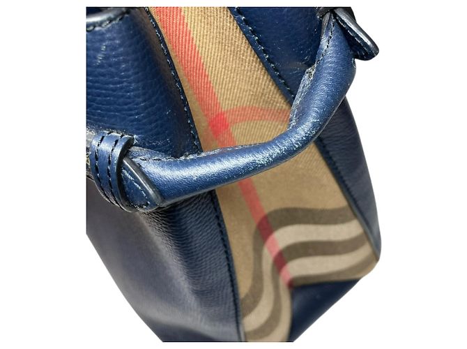 Burberry Banner Medium Handtasche Marineblau - Ansicht 9