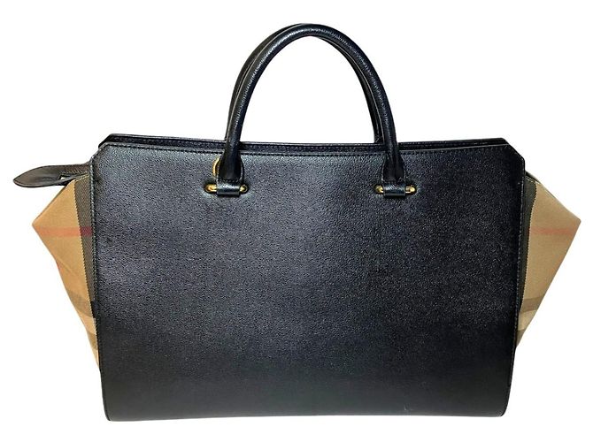 Borsa a mano Burberry Banwell Medium Blu navy - vista 2