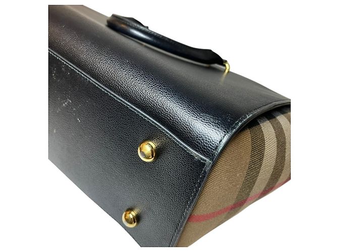 Borsa a mano Burberry Banwell Medium Blu navy - vista 7