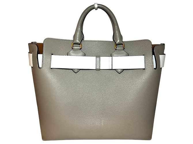 Burberry Belt Bag Tote aus gräulichem Leder Grau - Ansicht 2