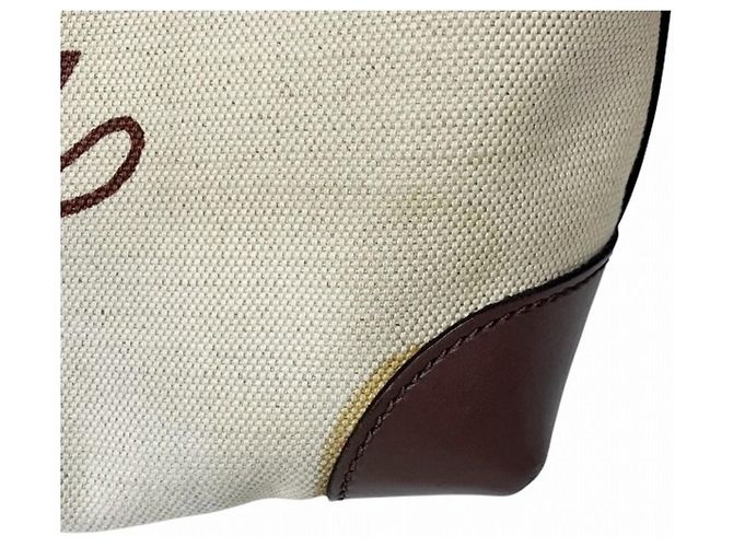 Borsa Tote Gucci in tela e pelle beige e marrone - vista 5